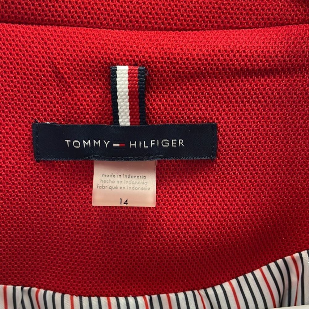 Tommy Hilfiger Red Blazer with Blue Trim - Picture 4 of 7